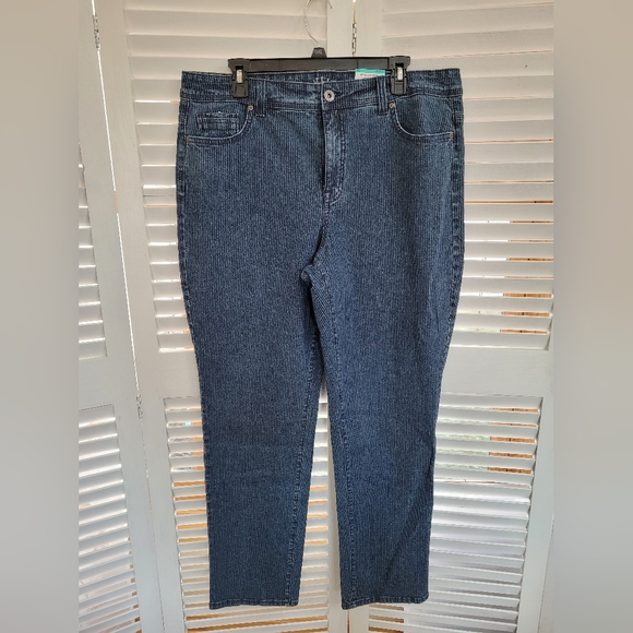 High Waist Tummy Control Straight Leg Jeans
